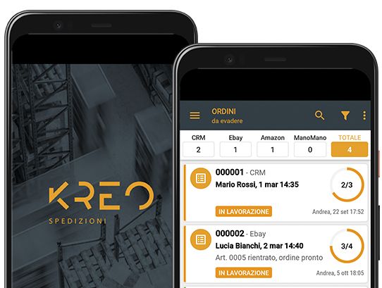 App Kreo spedizioni